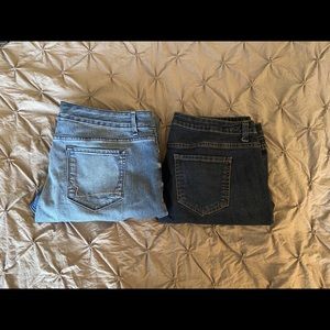 2 pair jeans